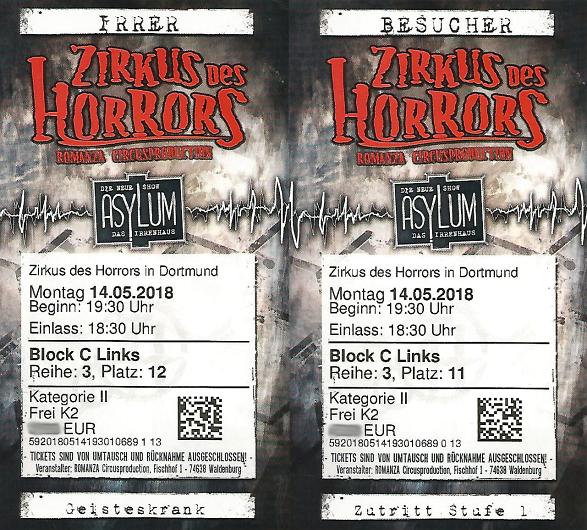 2018-05-14-Horrorzirkus Eintrittskarte